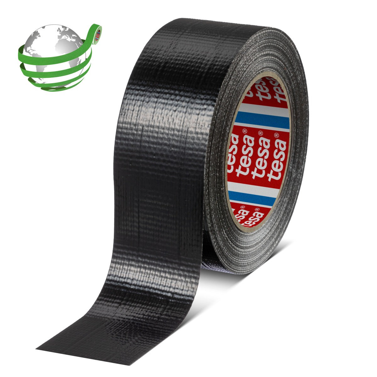 tesa 4615 General Purpose Duct Tape, recycled, 50 m x 50 mm schwarz