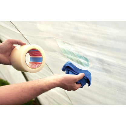 tesa 4646 Gewächshaus-Reparaturband, PE, 33 m x 50 mm, transparent – Anwendung