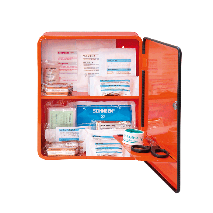 Verbandschrank HEIDELBERG City Style Norm orange