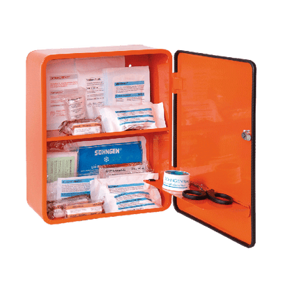 Verbandschrank HEIDELBERG City Style Norm orange