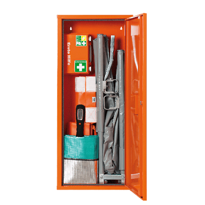 ANBAUSAFE Erste-Hilfe-Trage gefüllt orange