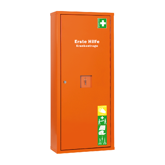 ANBAUSAFE Erste-Hilfe-Trage gefüllt orange