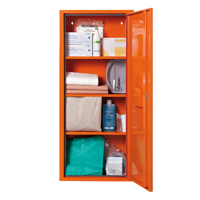 ANBAUSAFE Pflegegerät gefüllt orange