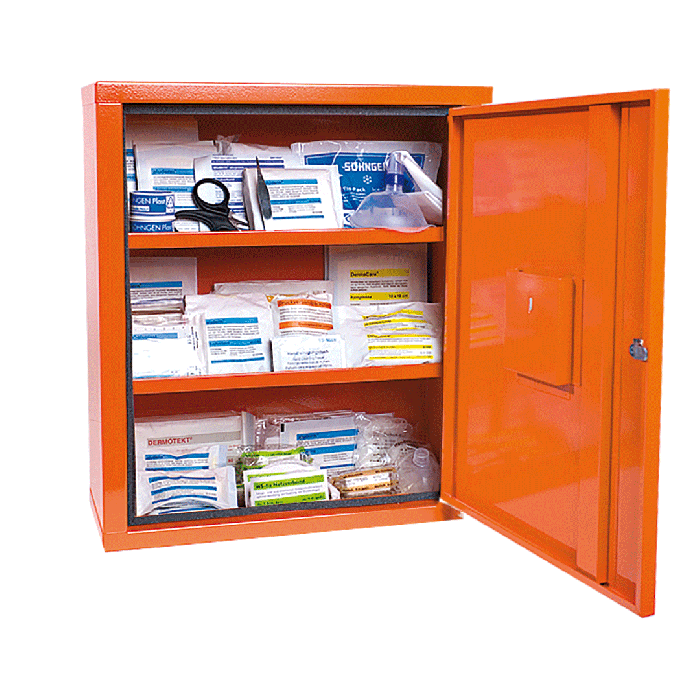Verbandschrank EUROSAFE Industrie Norm Plus orange