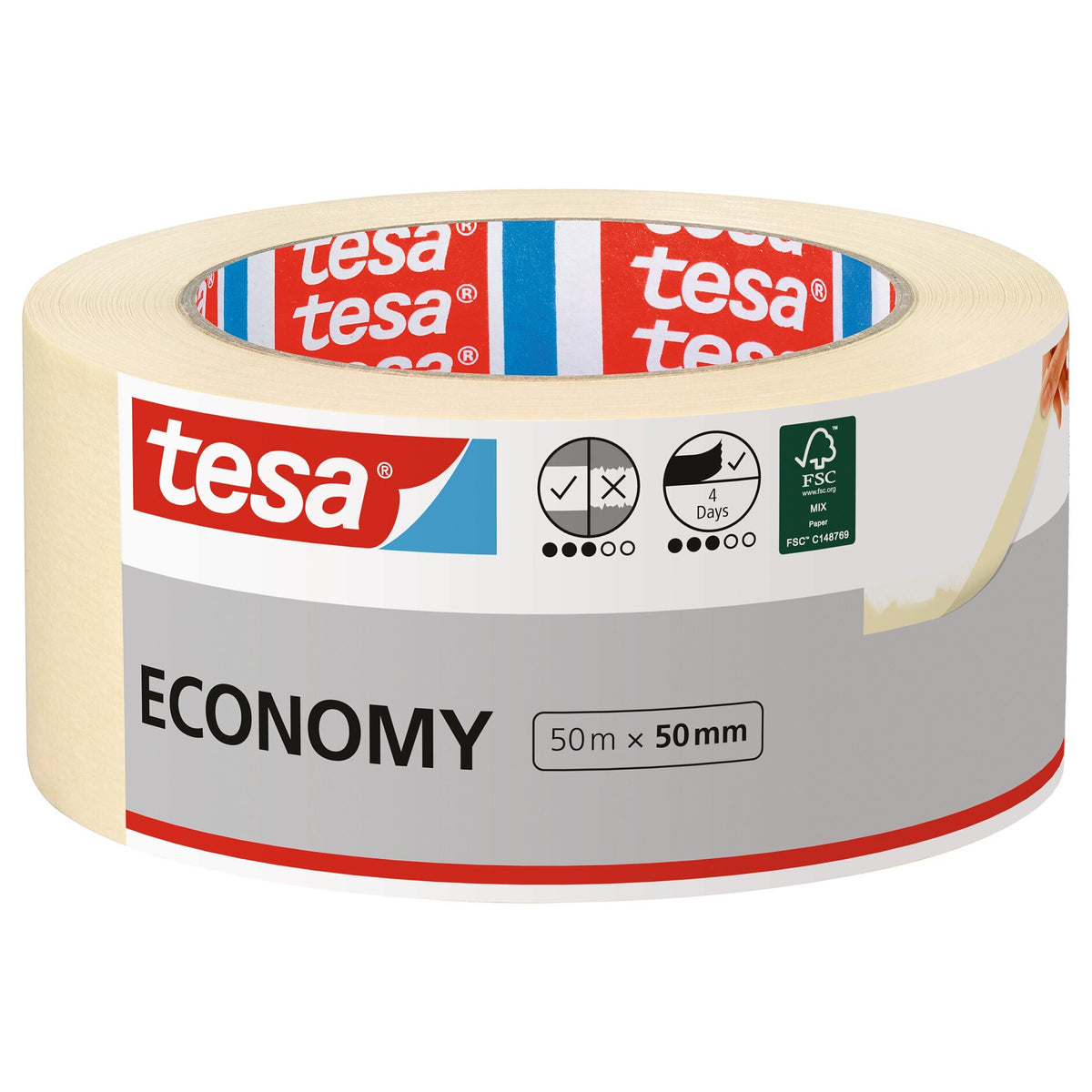 tesa 5288 Malerband Economy, 50 m x 50 mm, chamois