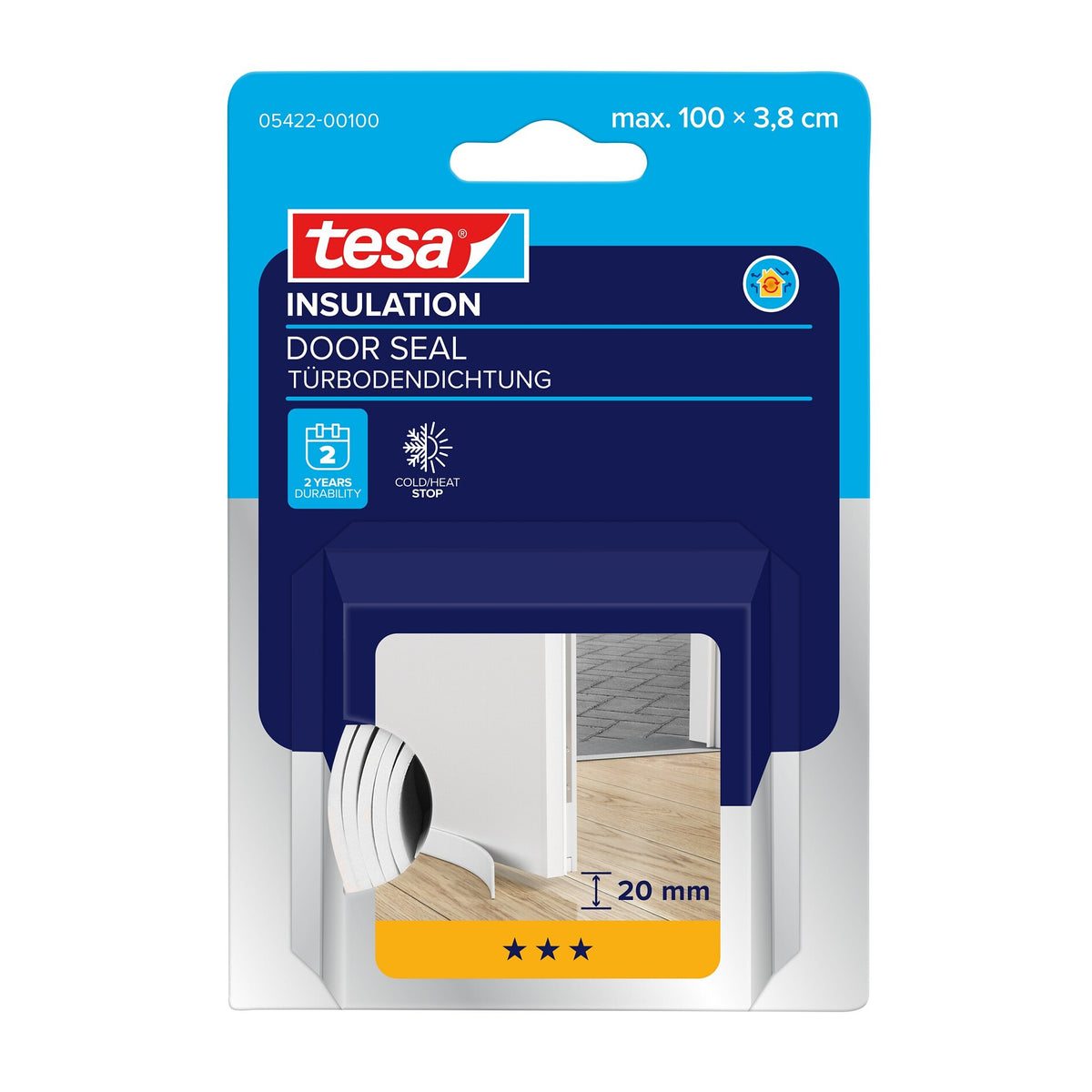 tesa INSULATION Türdichtung, 1 m x 38 mm weiß