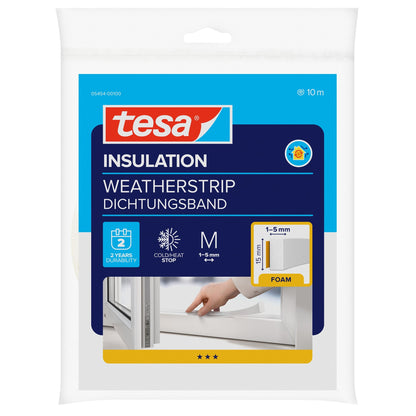 tesa INSULATION Dichtungsband, weiß 10 m x 15 mm