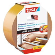 tesa 5696 Verlegeband, extra stark klebend, 25 m x 50 mm, weiß