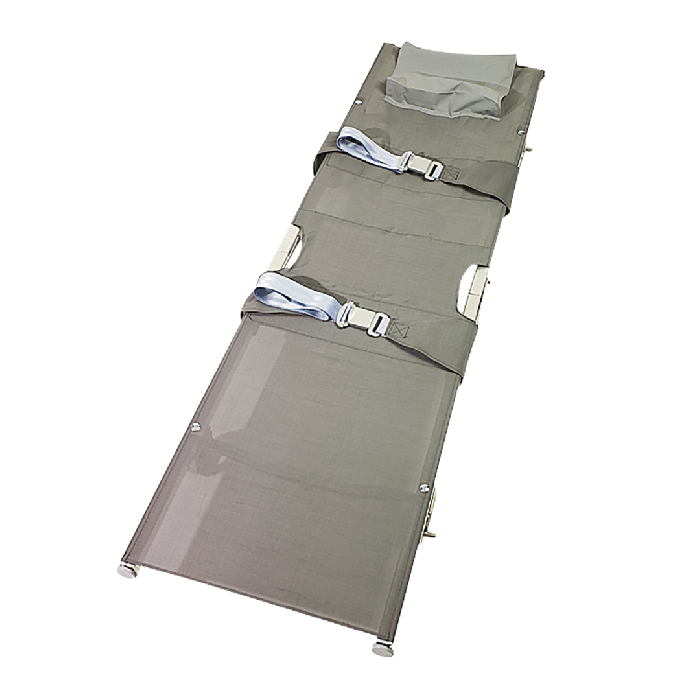 Krankentrage K  2 x klappbar monofiles Gewebe 4 Rollenfüße