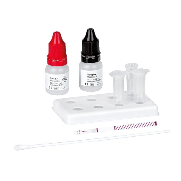 Cleartest Strep-A Eco Pack: 25 de benzi de testare, inclusiv accesorii (fără soluție de control | Pachet (25 de teste)