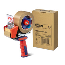 Deschizător manual de bandă adezivă pentru ambalaje tesa 6500, silențios, pentru role cu lățimea de 50 mm – Utilizare