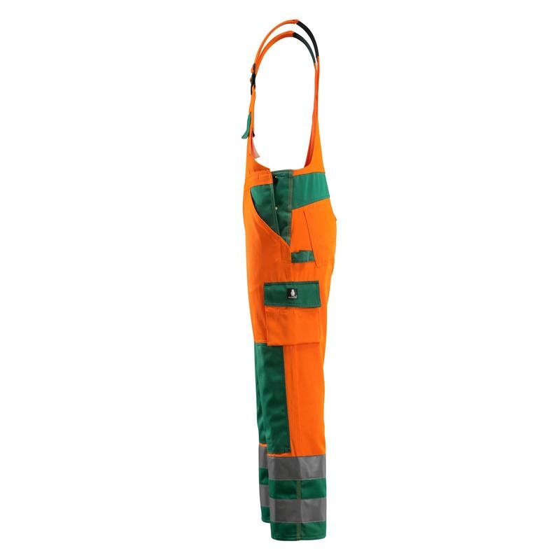 Salopete MASCOT® Barras, portocaliu/verde hi-vis