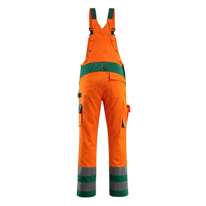 Salopete MASCOT® Barras, portocaliu/verde hi-vis