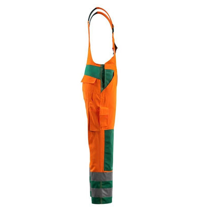Salopete MASCOT® Barras, portocaliu/verde hi-vis
