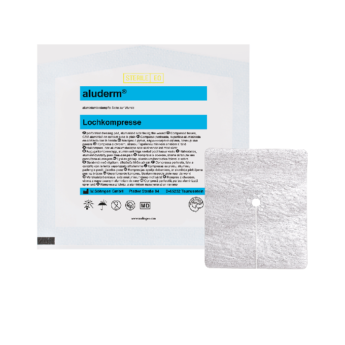 aluderm® Lochkompresse CH 32-50 8 x 9 cm