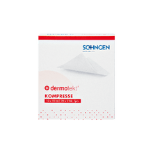 DERMOTEKT® Compresă 10x10 cm, 2 buc. Unitate de ambalare: 25 buc.