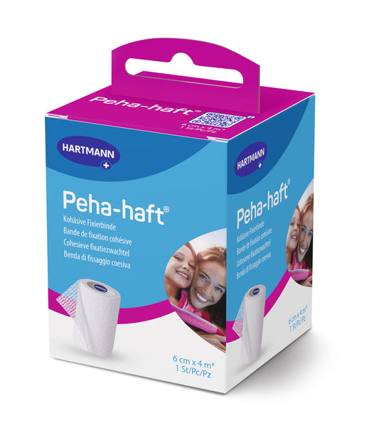 Hartmann Peha-haft 6cm x 4m P1 DE, FR, NL, IT | Pachet (1 bucata)
