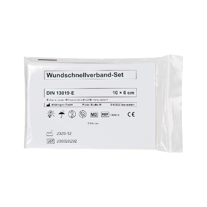 Pflaster-Schnellverband-Set 10 x 6 cm 12 Stück