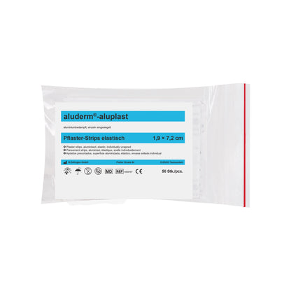 aluderm®-aluplast elastisch Strips 1,9 x 7,2 cm 50 Stück