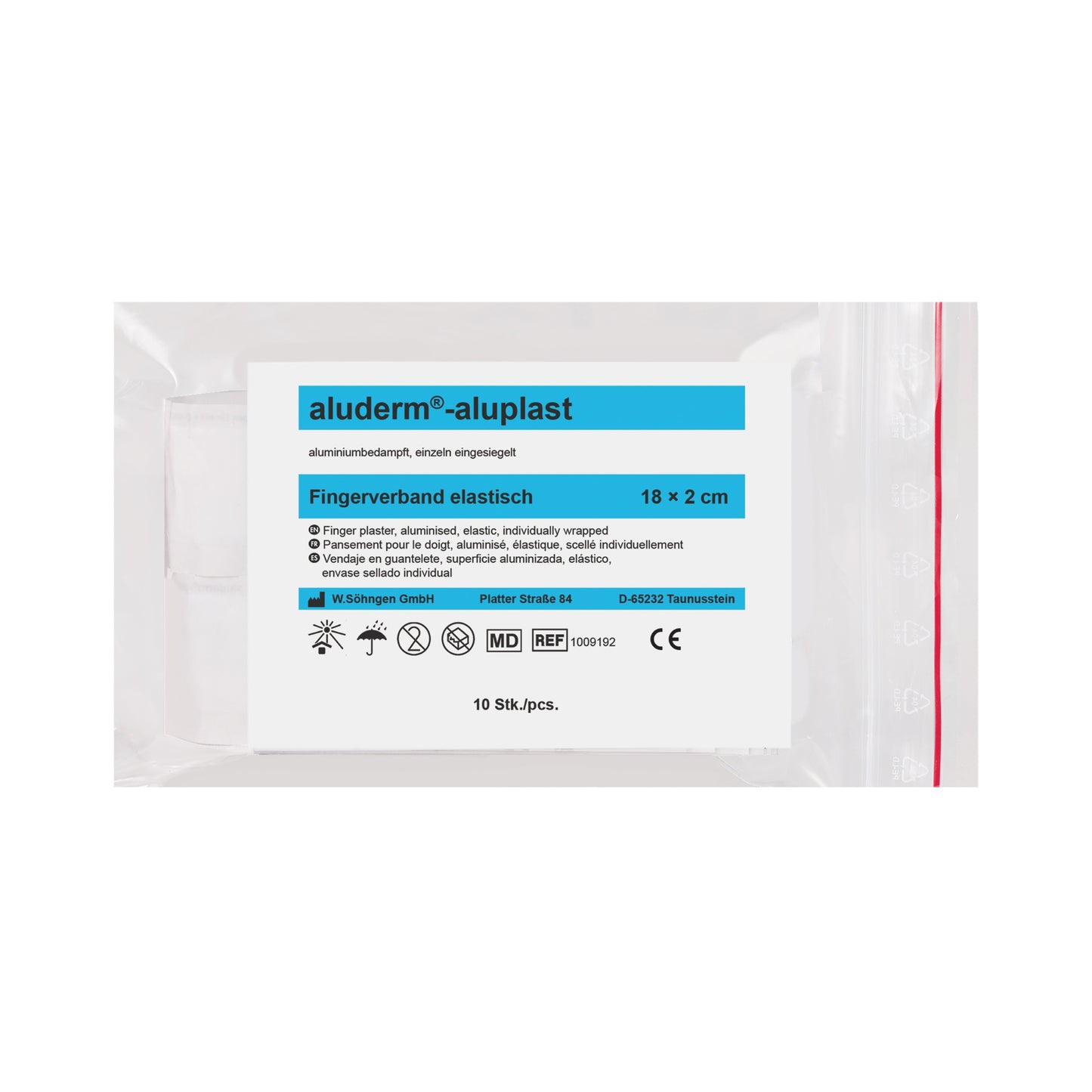 aluderm®-aluplast elastisch Fingerverband 18 x 2 cm 10 Stück
