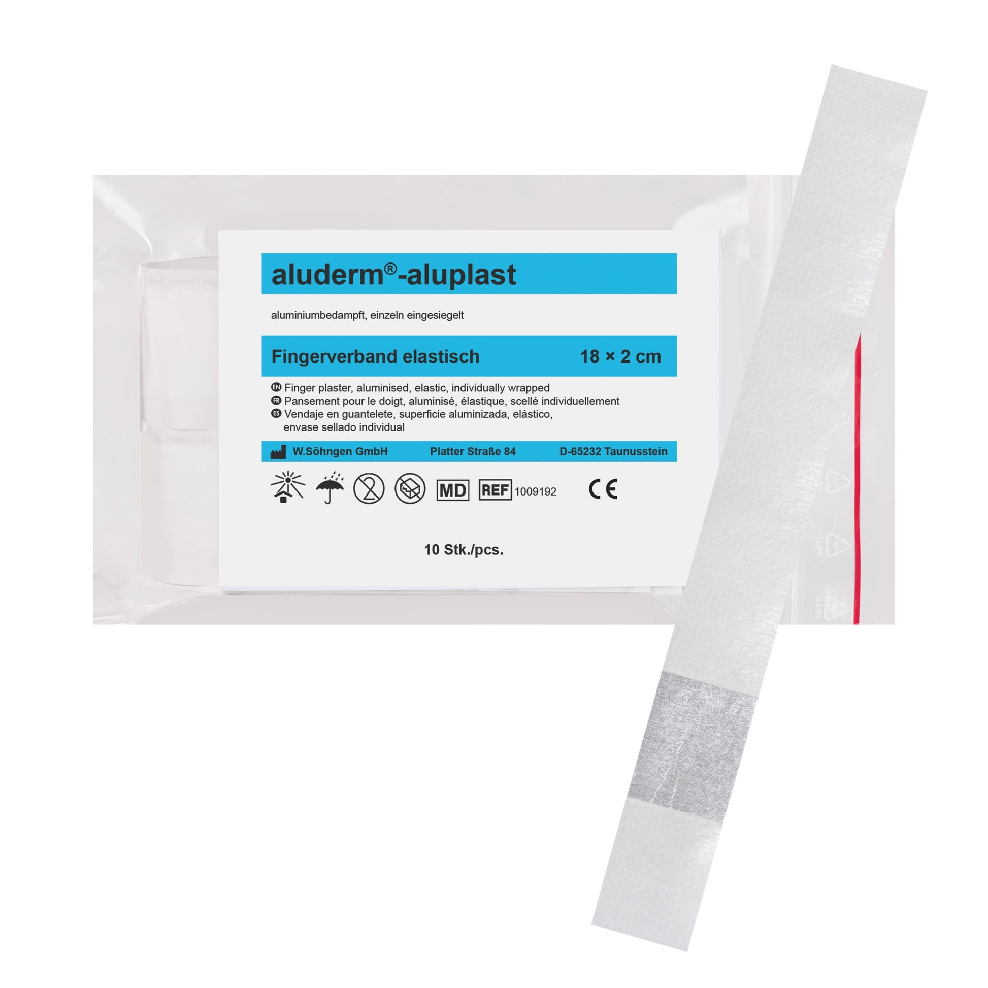 aluderm®-aluplast elastisch Fingerverband 18 x 2 cm 10 Stück