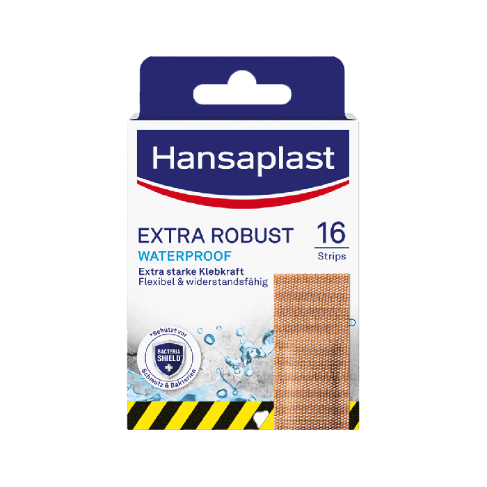 Hansaplast EXTRA ROBUST Strips 2,6 x 7,6 cm á 16 Stück