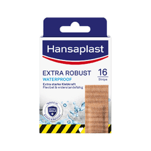 Hansaplast EXTRA ROBUST, plasturi de 2,6 x 7,6 cm, câte 16 bucăți