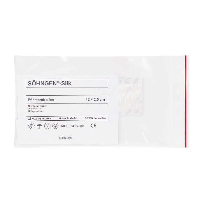 SÖHNGEN®-Silk Pflasterstreifen 12 x 2,5 cm à 5 Stück