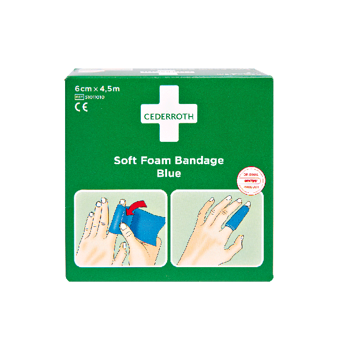 Cederroth Soft Foam Bandage Blue 4,5 m x 6 cm Refill 51011010