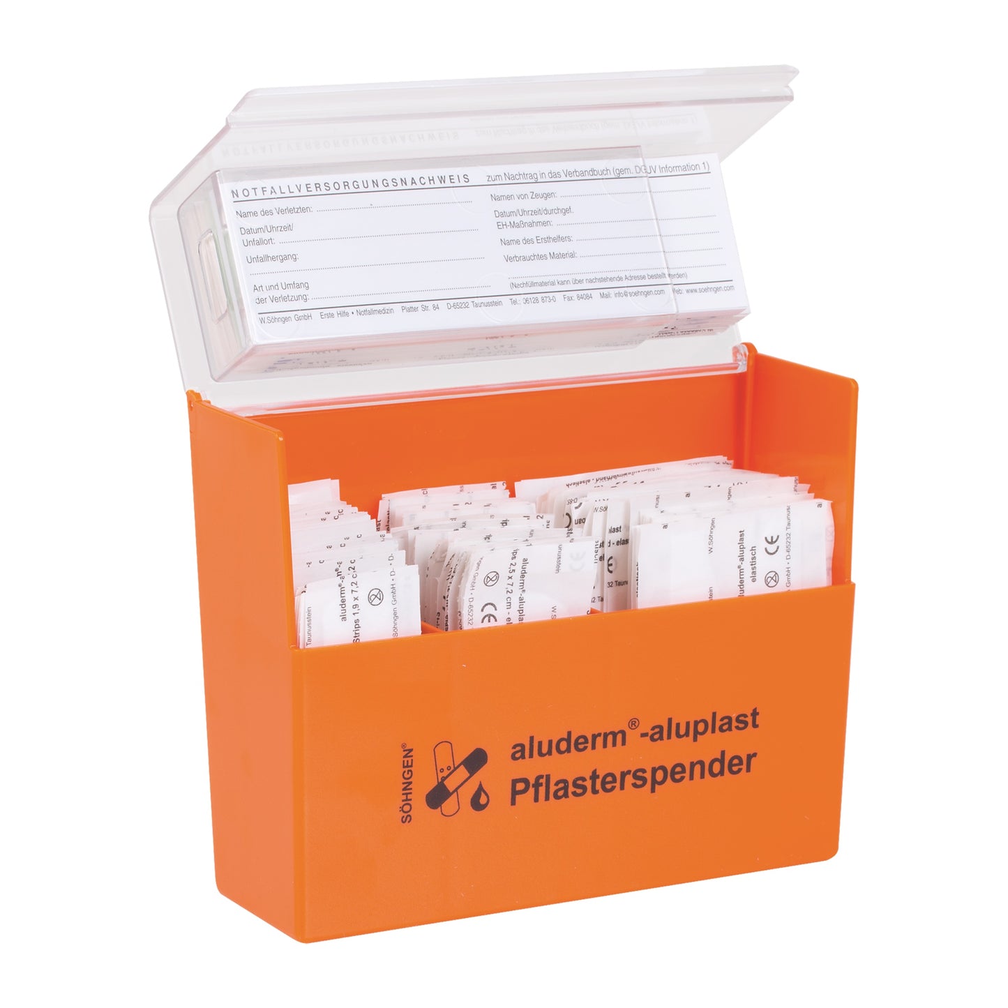 Pflasterspender aluderm®-aluplast gefüllt