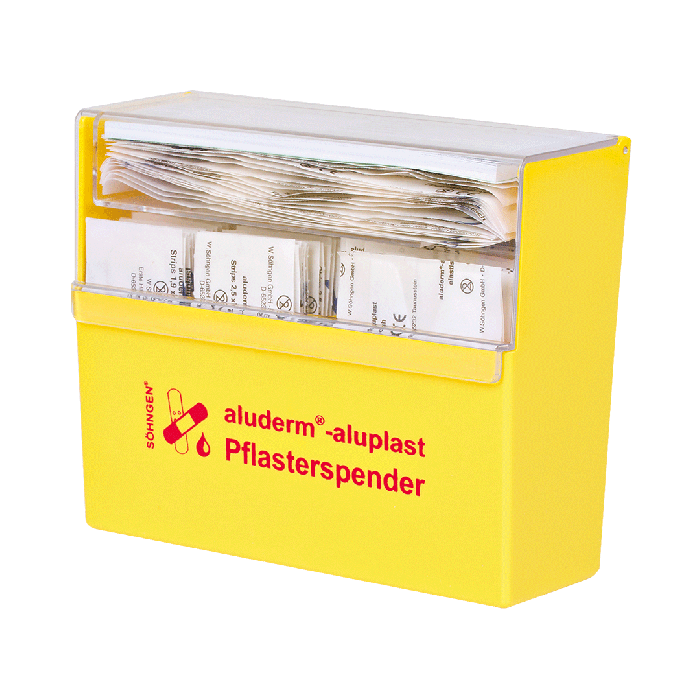 Pflasterspender gelb aluderm®-aluplast gefüllt