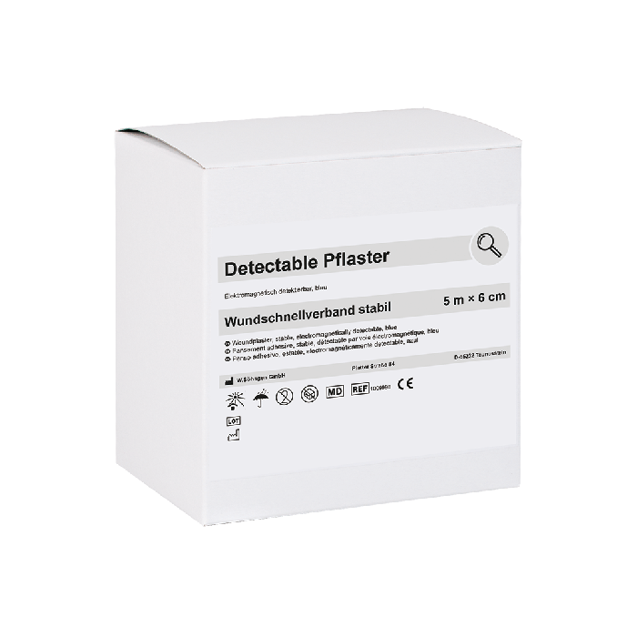 Pflasterverband detectable 5 m x 6 cm