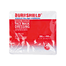 Mască facială din spumă hidrogel Burnshield, sterilă, 20 x 45 cm
