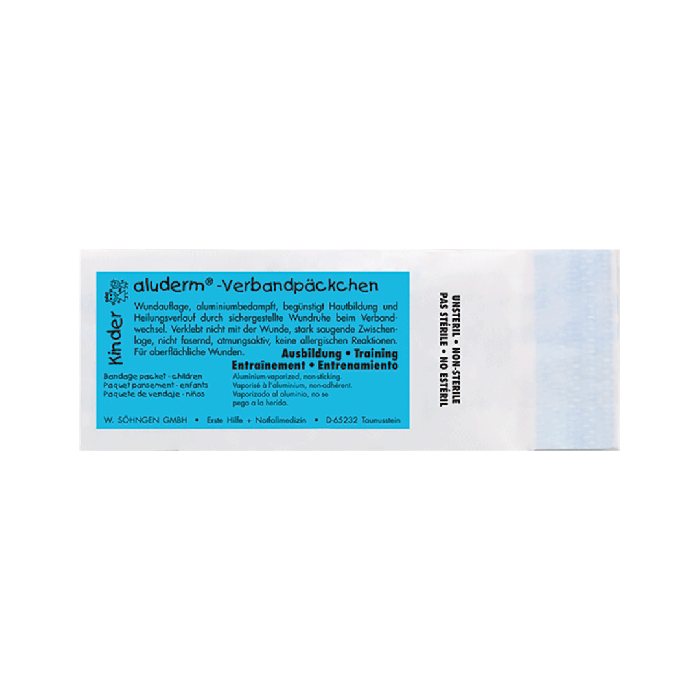 aluderm®Kinder Übungs-Verbandpäckche mittel unsteril à 50