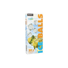 Pungile de gheață Starpak 20 cu auto-închidere și cutie cu eliberare ușoară sunt disponibile în culorile albastru, alb și portocaliu, conțin cuburi de gheață, o băutură rece cu lămâie și mentă și 20 de pungi de gheață ușor de deschis.