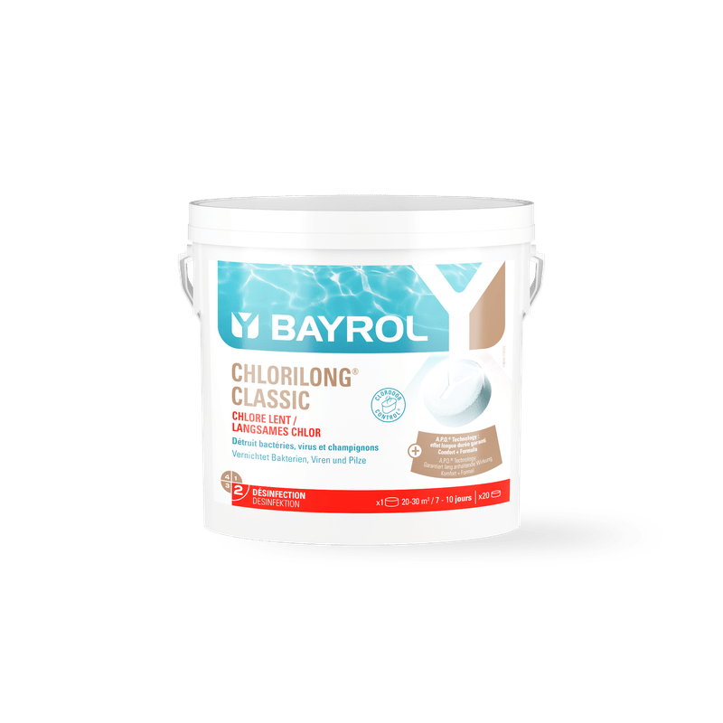 BAYROL Chlorilong® CLASSIC tablete de clor cu dizolvare lenta pentru piscine