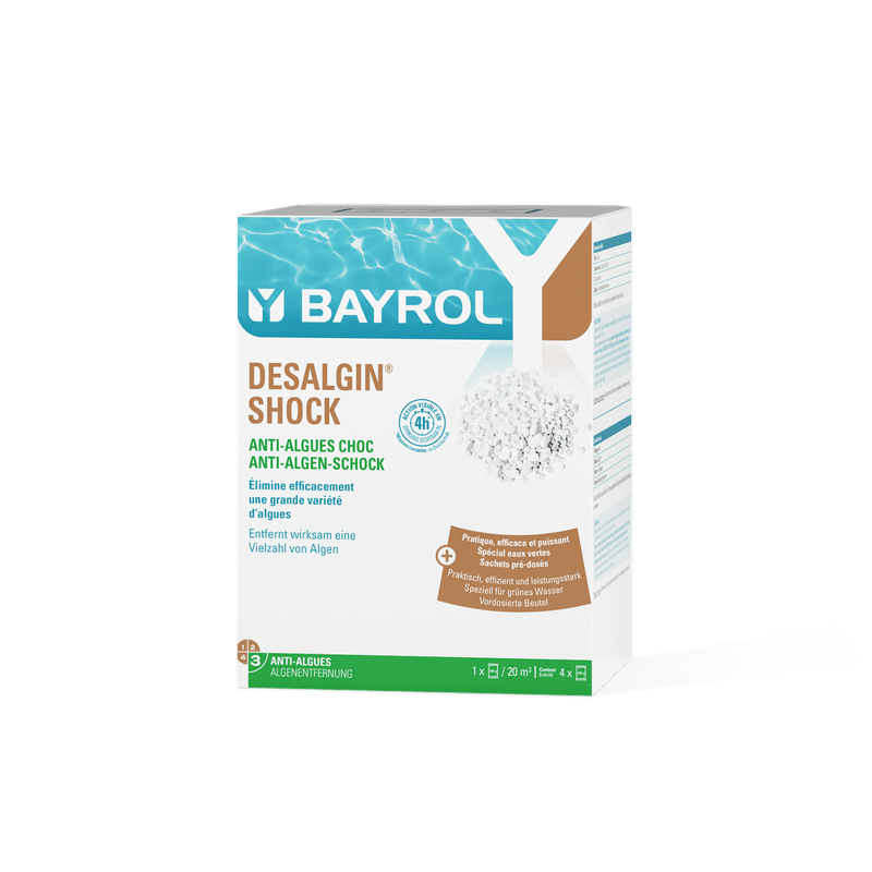 BAYROL Desalgin® SHOCK 1,6 kg agent antialge sub formă de granule de clor