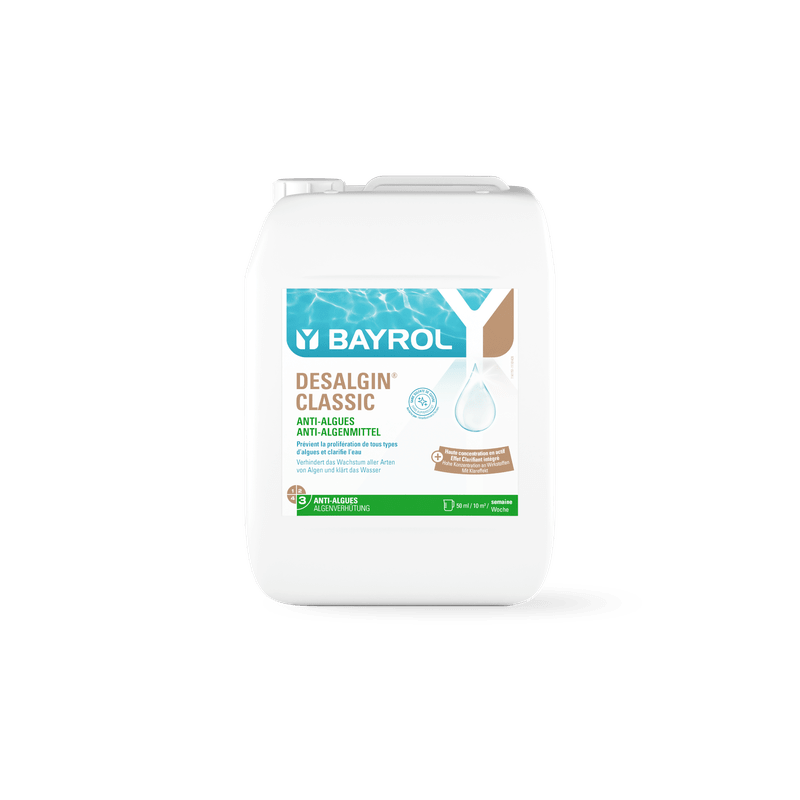 BAYROL Desalgin® CLASSIC concentrat lichid algicid împotriva tuturor tipurilor de alge
