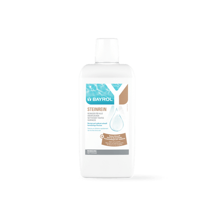 Concentrat BAYROL Steinrein® Cu un agent eficient de îndepărtare a murdăriei, delicat cu materialele