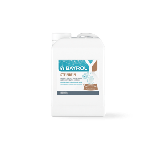 Concentrat BAYROL Steinrein® Cu un agent eficient de îndepărtare a murdăriei, delicat cu materialele