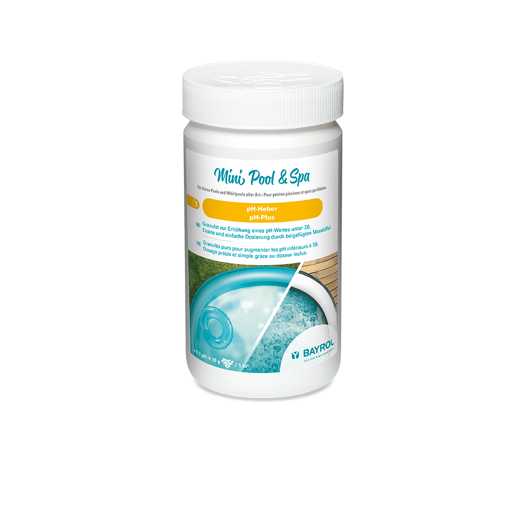 BAYROL Mini Pool & Spa pH-Heber 1 kg Pulbere alcalină concentrată | Cutie (1 kg) 