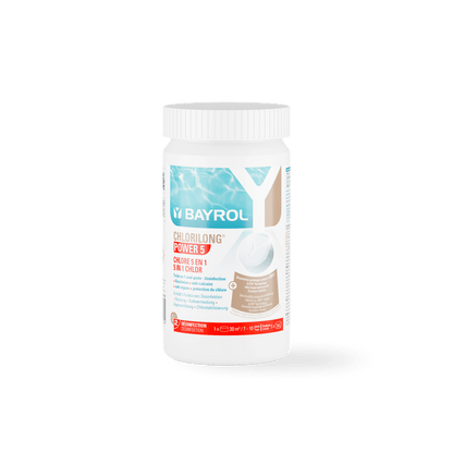 BAYROL Chlorilong® POWER 5 Tablete de clor cu 5 funcții cu dizolvare lentă