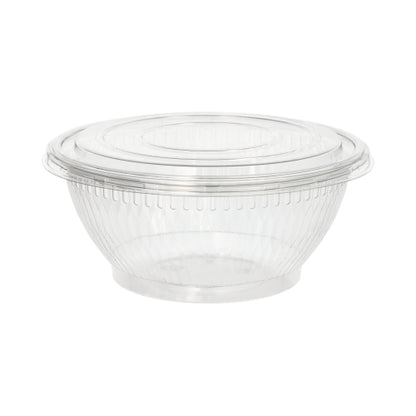 Capacele Starpak 50 pentru boluri de salată sunt capace transparente, rotunde din R-PET (Ø 18 cm, înălțime 1,5 cm) pentru depozitare sigură. Sunt livrate într-un pachet de 50 de bucăți și sunt ilustrate pe un fundal alb simplu.