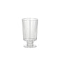 Pe un fundal simplu alb este prezentat un set de 10 pahare Starpak transparente, dintr-o singură bucată, cu picior pentru vin alb (0,1 l, Ø 5,1 cm, 8,5 cm înălțime); acestea sunt fabricate din PS de înaltă calitate și sunt ideale pentru servirea vinului alb.