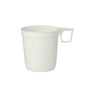 Căni de cafea Starpak 40 (0,25 l, Ø 8 cm, 8,5 cm, alb) din material PS de înaltă calitate, cu mâner plat, sunt perfecte pentru consumul zilnic de cafea și vin în folie termocontractabilă (40 de bucăți).