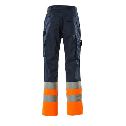 Pantaloni MASCOT® Patos, bleumarin/portocaliu hi-vis