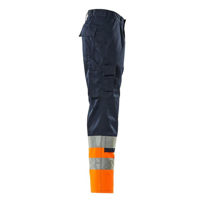 Pantaloni MASCOT® Patos, bleumarin/portocaliu hi-vis