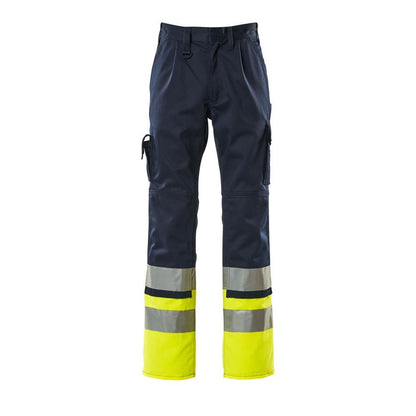 Pantaloni MASCOT® Patos, bleumarin/galben hi-vis