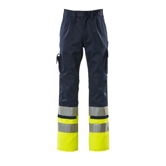 Pantaloni MASCOT® Patos, bleumarin/galben hi-vis