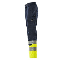 Pantaloni MASCOT® Patos, bleumarin/galben hi-vis